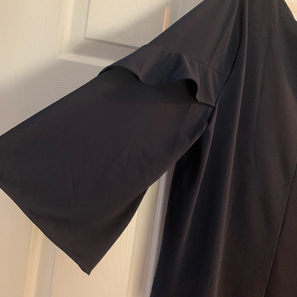 NWT Ladies pull over dress shirt blouse from ANN TAYLOR Factory.  XL. Navy blue! - Picture 5 of 6